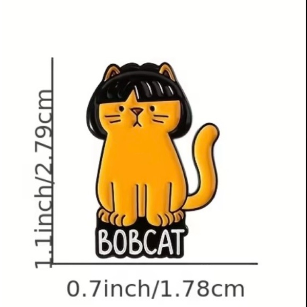 Bobcat enamel lapel pin - Picture 4 of 4